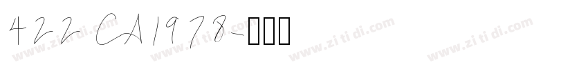 422 CA1978字体转换